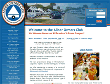 Tablet Screenshot of alinerownersclub.org